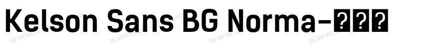 Kelson Sans BG Norma字体转换
